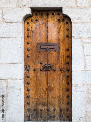 Antique wooden door