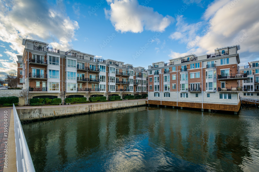  Waterfront residences at the Inner Harbor, in Baltimore, Maryland,