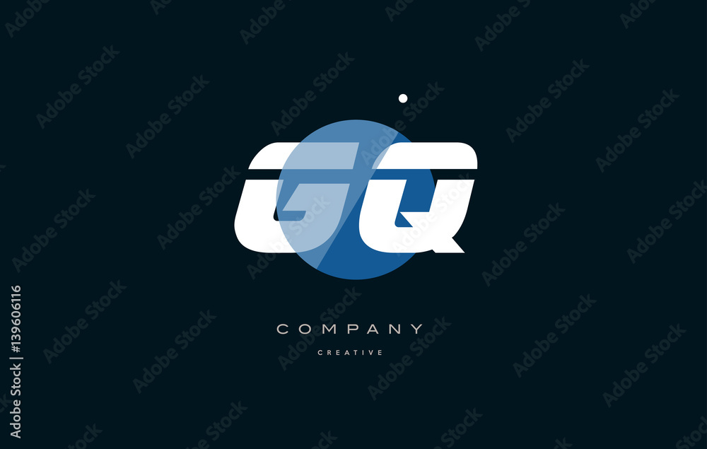 gq g q blue white circle big font alphabet company letter logo gq g q blue white circle big font alphabet company letter logo