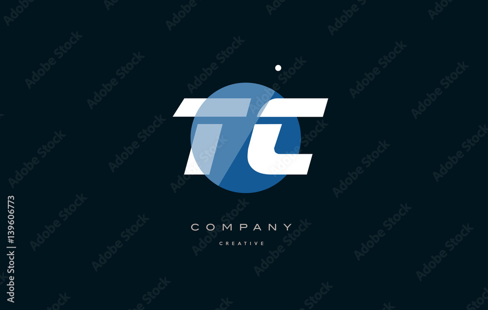 tc t c blue white circle big font alphabet company letter logo tc t c blue white circle big font alphabet company letter logo