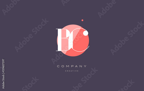 bc b c  retro vintage rhombus simple black white alphabet letter logo