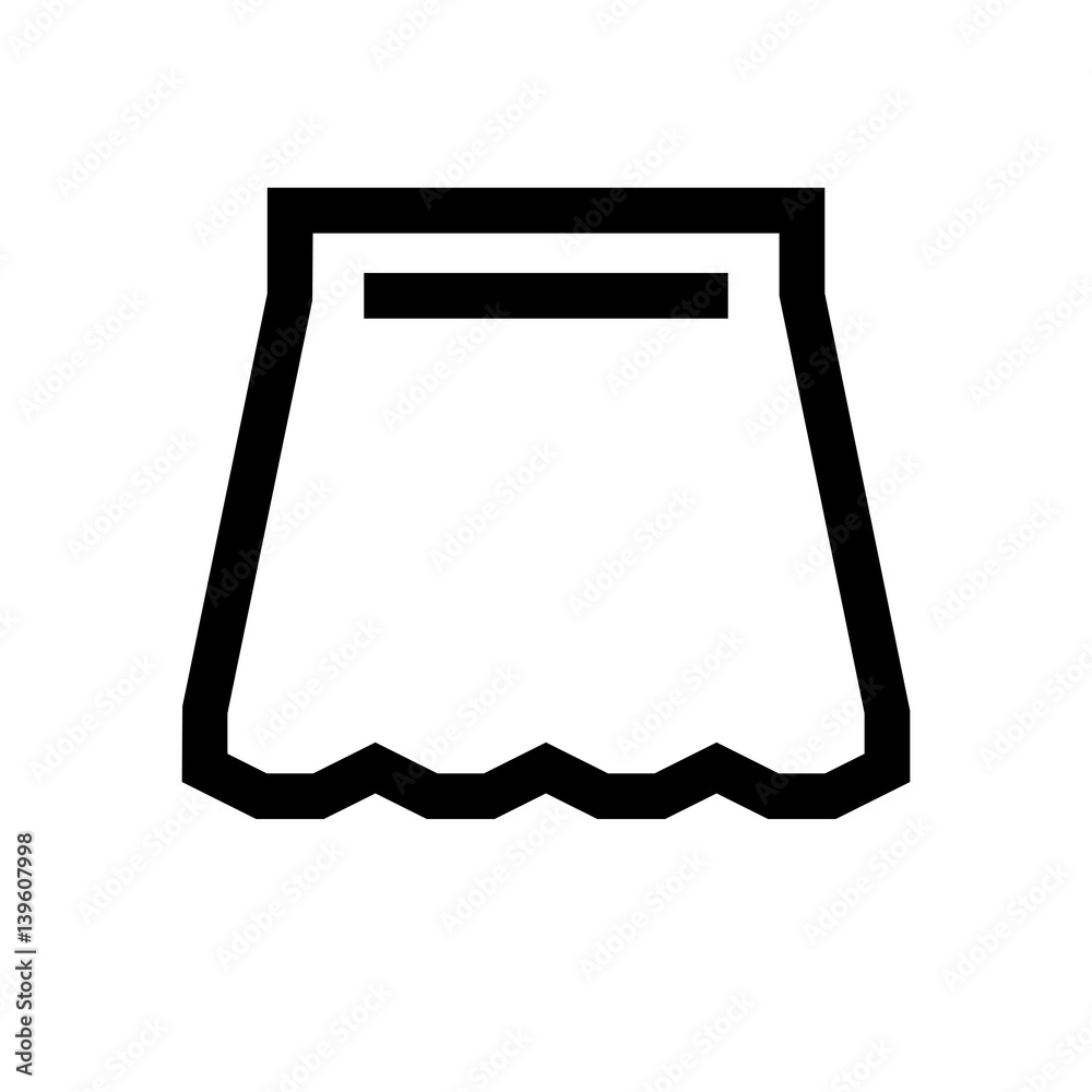 Dress mini line, icon