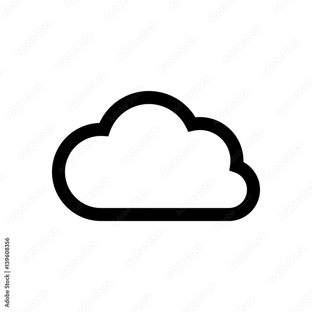 Naklejka Cloud mini line, icon
