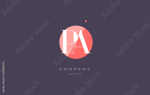 pa p a  retro vintage rhombus simple black white alphabet letter logo