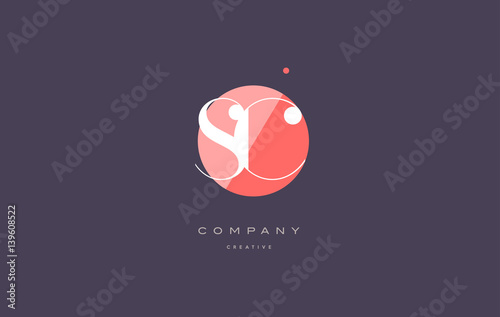 sc s c  retro vintage rhombus simple black white alphabet letter logo