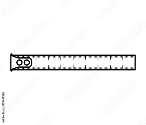 tape measure isolated icon vector illustration design