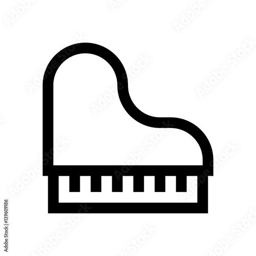Piano instrument mini line, icon