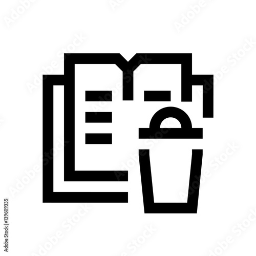 Book mini line, icon