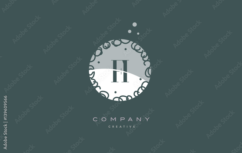fi f i monogram floral green alphabet company letter logo fi f i monogram floral green alphabet company letter logo