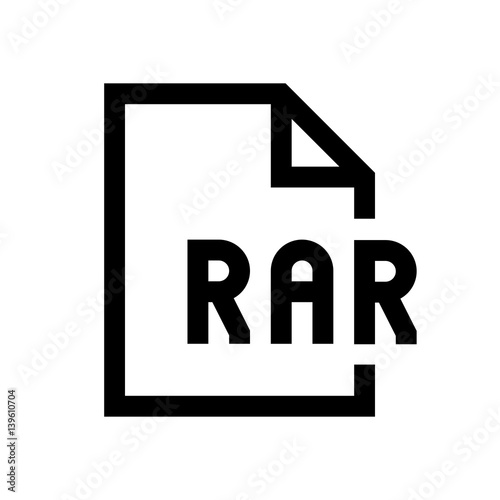 File format mini line, icon