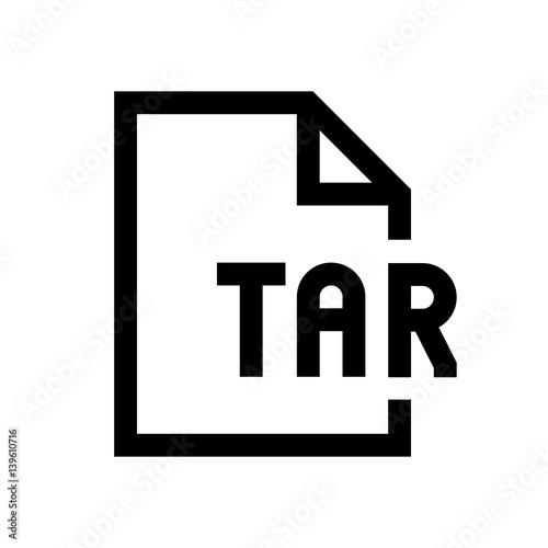 File format mini line, icon