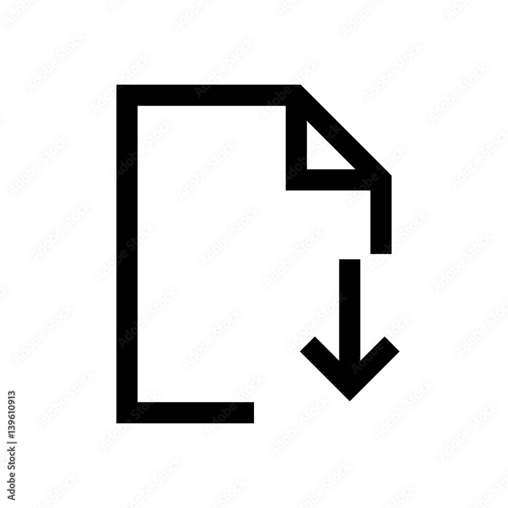File mini line, icon File mini line, icon