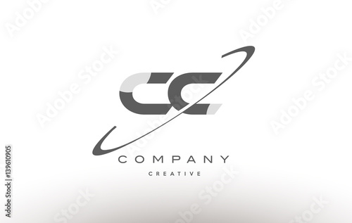 Photos cc c c  swoosh grey alphabet letter logo