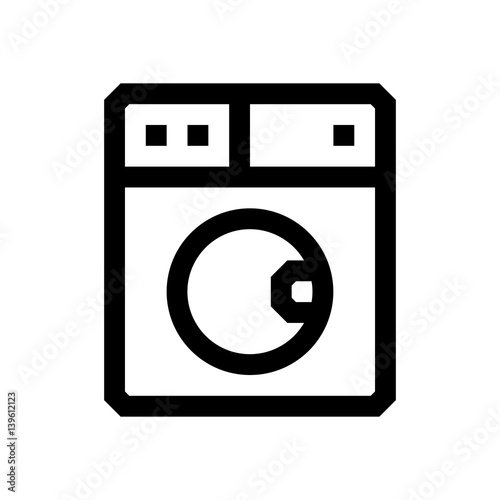 Washing machine mini line, icon