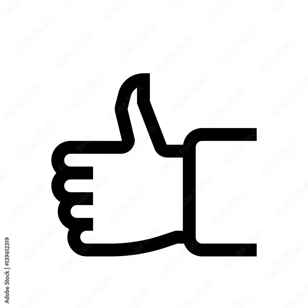 Social, hand gestures, mini line, icon Social, hand gestures, mini line, icon