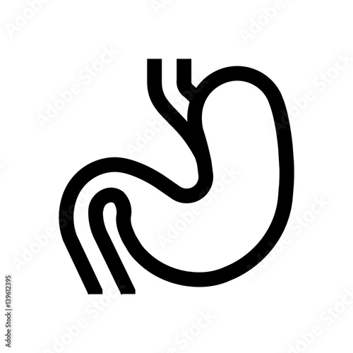 Wallpaper Mural Stomach mini line, icon Torontodigital.ca