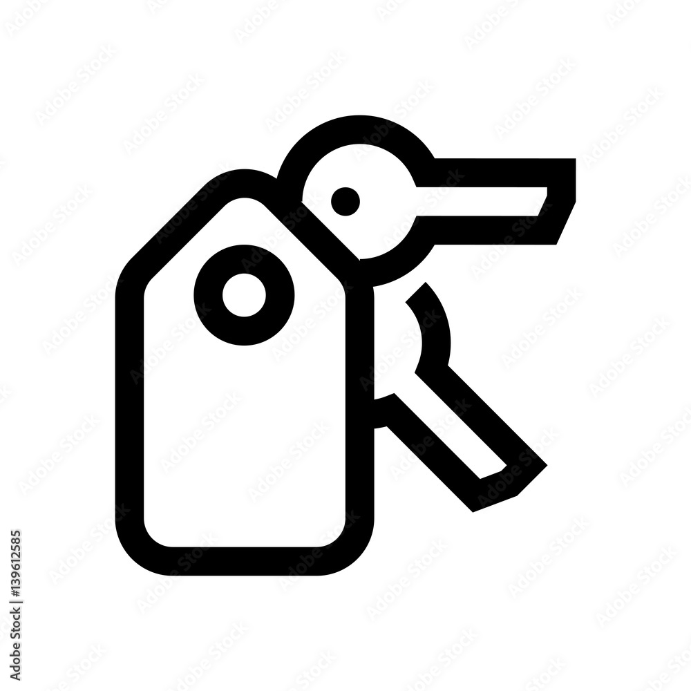Keys mini line, icon Keys mini line, icon
