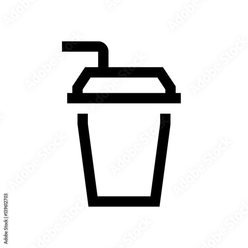 Cofee, cold drink mini line, icon
