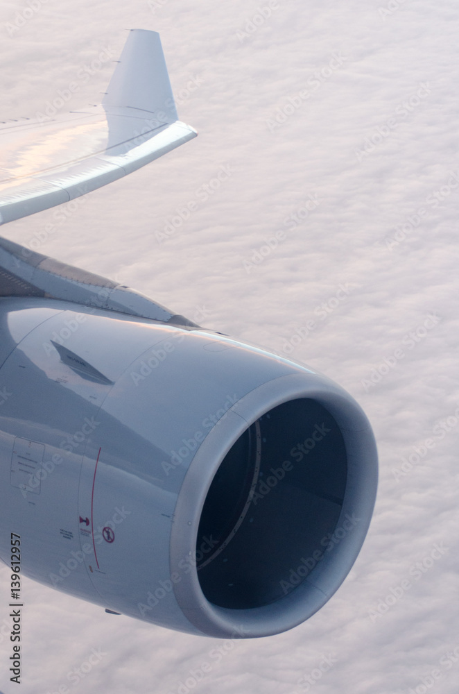 Fototapeta premium Triebwerk Flugzeug