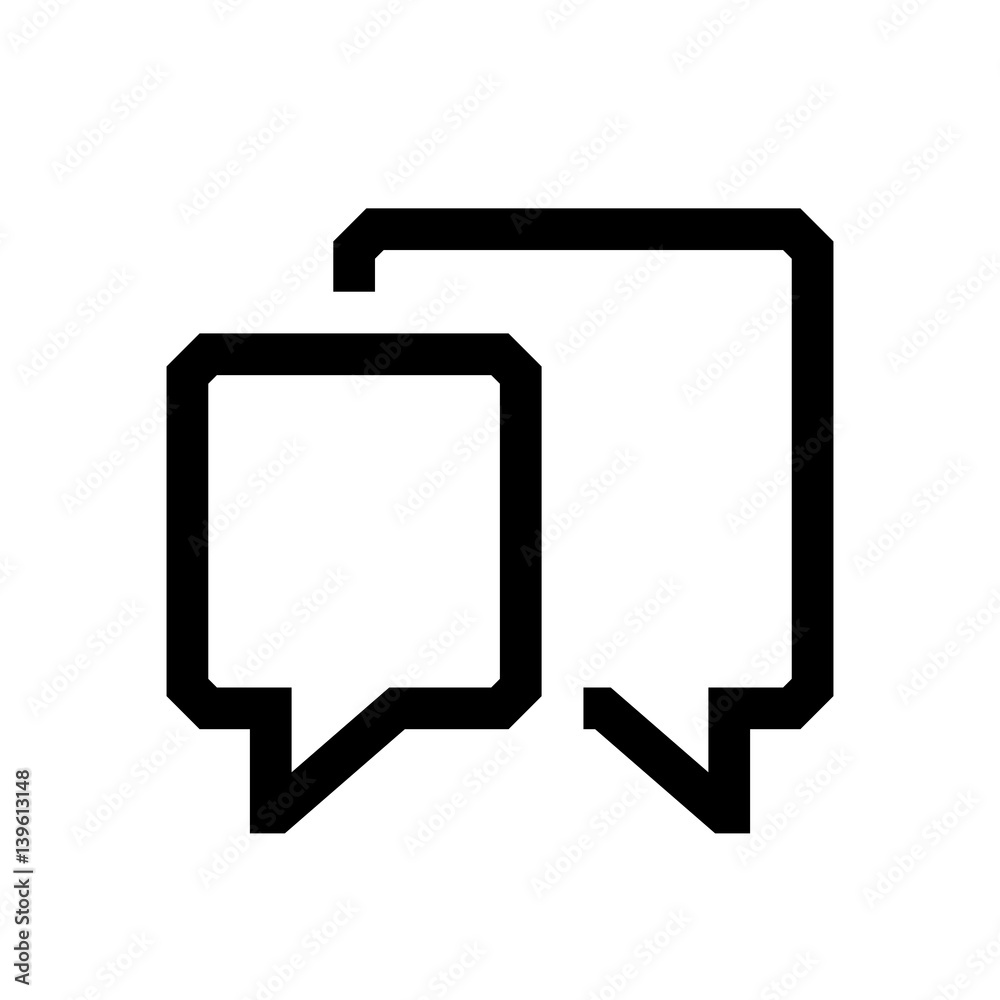 Speech bubble mini line, icon Speech bubble mini line, icon
