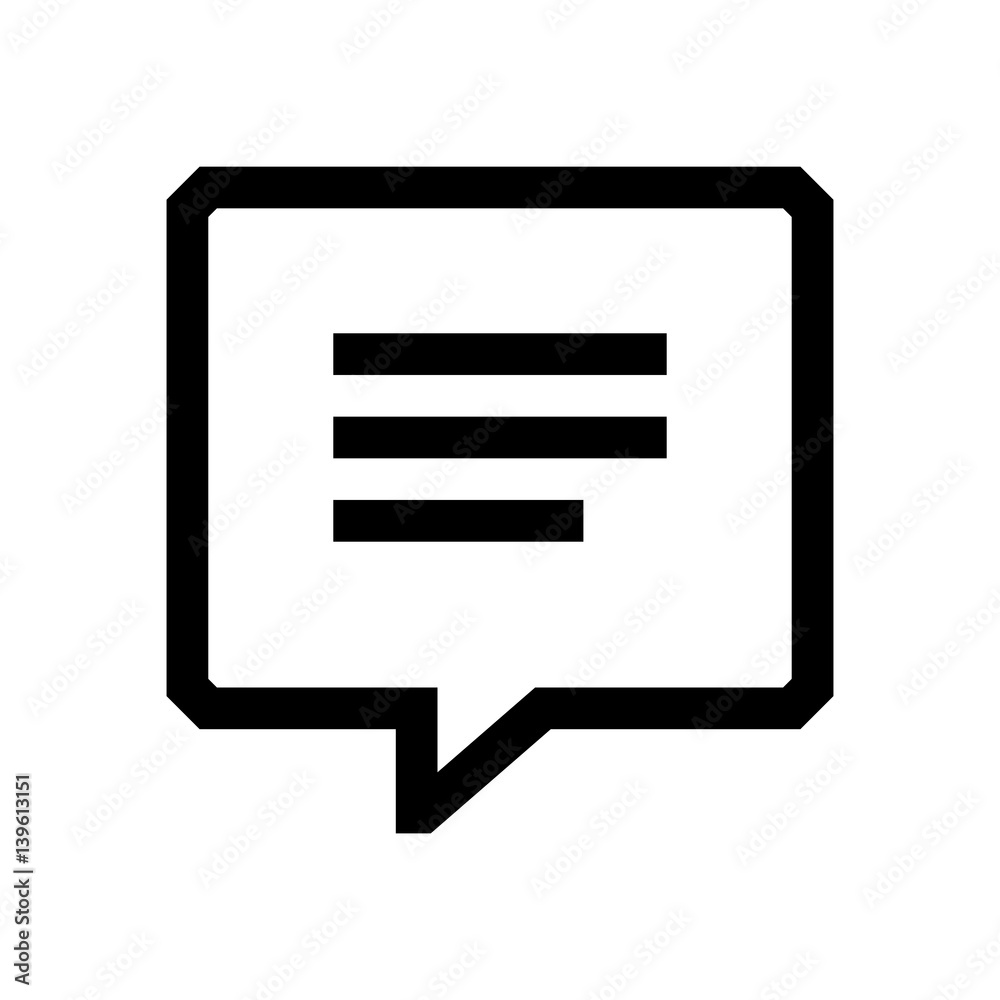 Speech bubble mini line, icon Speech bubble mini line, icon