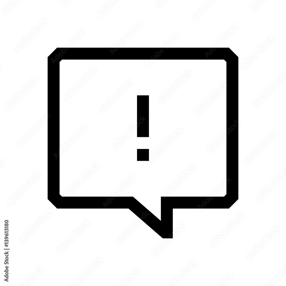 Speech bubble mini line, icon