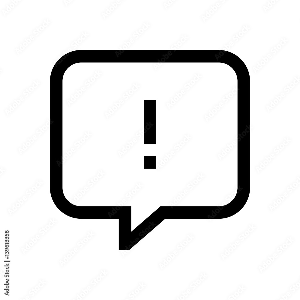 Speech bubble mini line, icon Speech bubble mini line, icon