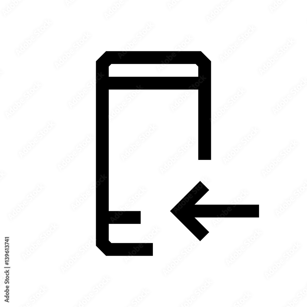 Mobile phone mini line, icon Mobile phone mini line, icon