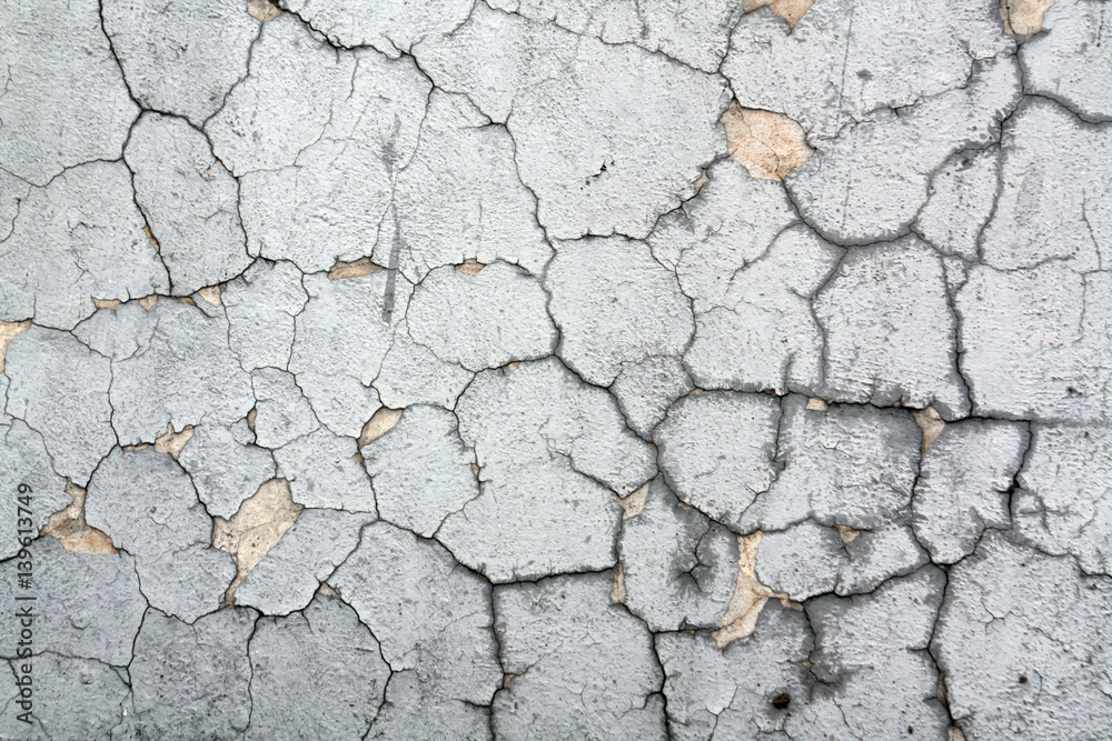 Cracked cement wall texture. Cracked cement wall texture.