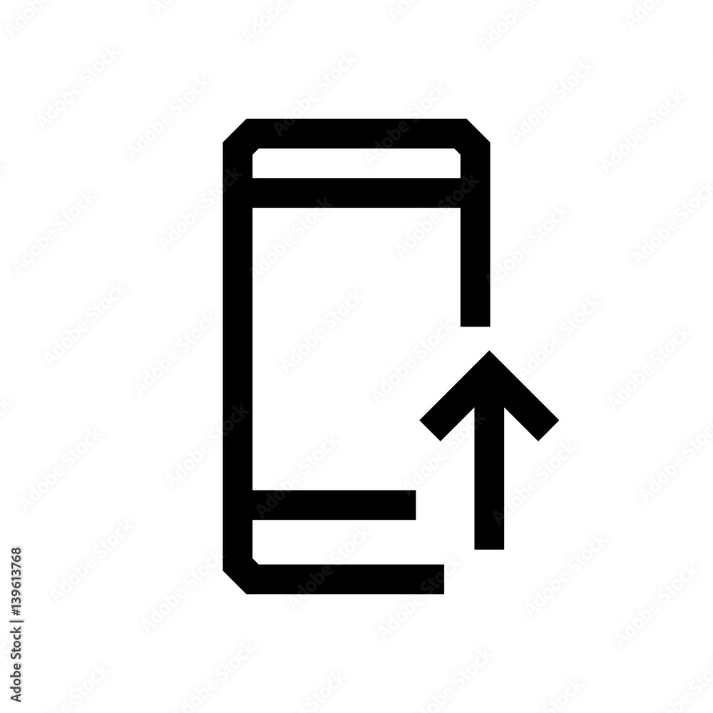 Mobile phone mini line, icon Mobile phone mini line, icon