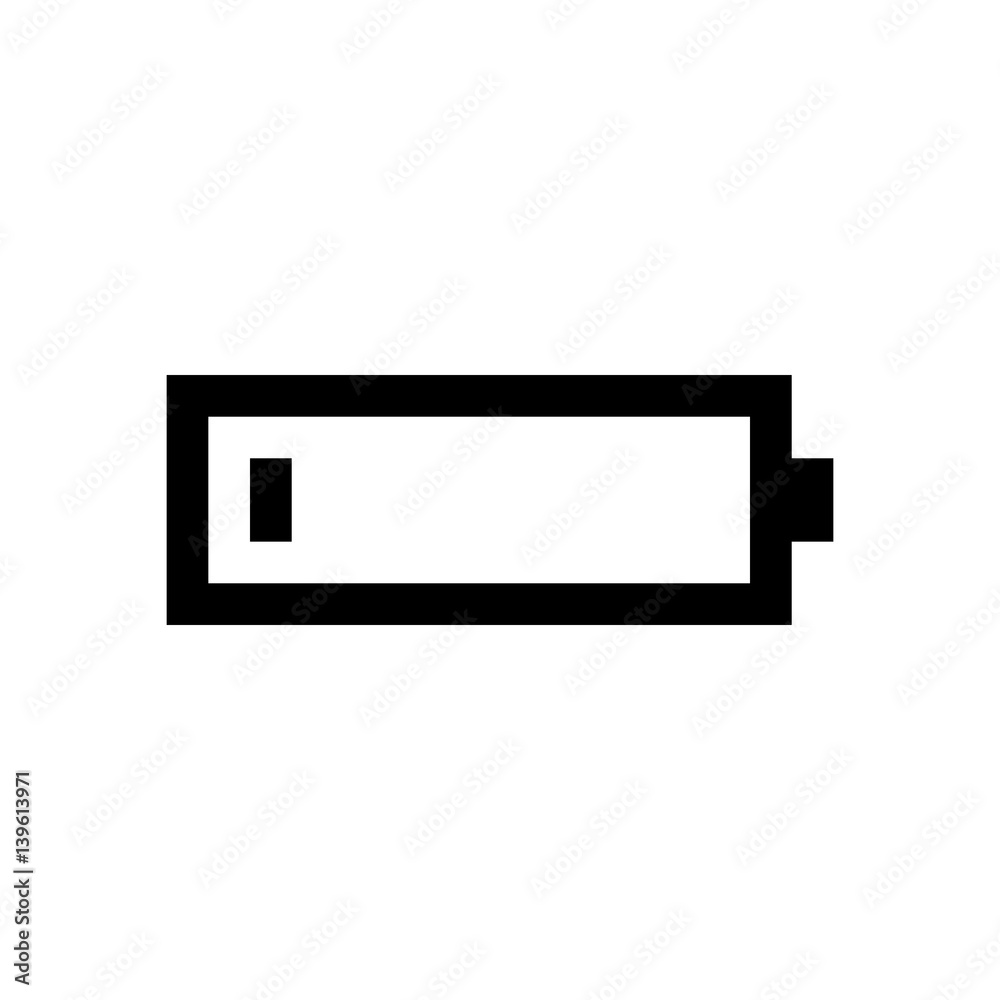 Cellphone battery mini line, icon Cellphone battery mini line, icon