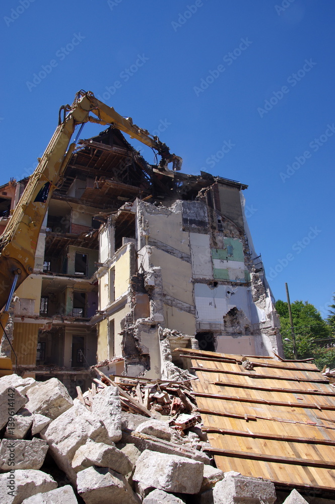 démolition d'un immeuble ancien démolition d'un immeuble ancien