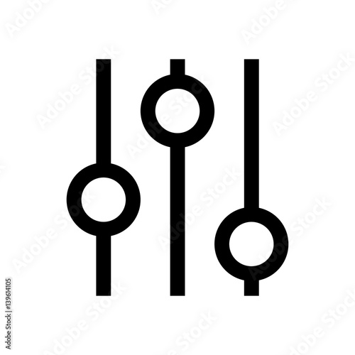 Settings mini line, icon