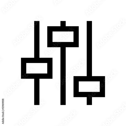 Settings mini line, icon