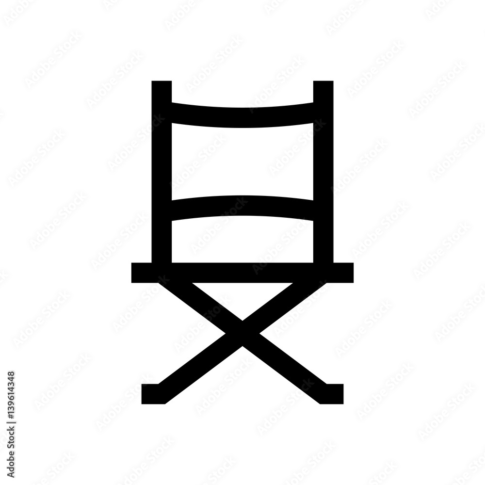Director chair mini line, icon Director chair mini line, icon
