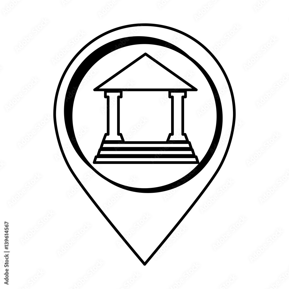 building roman columns icon vector illustration design building roman columns icon vector illustration design