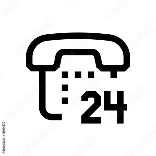 Phone mini line, icon