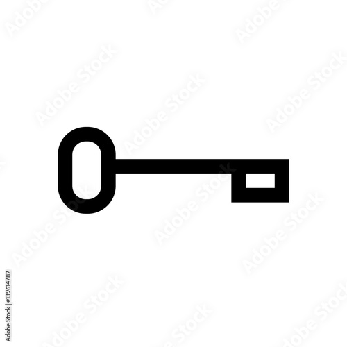 Key mini line, icon © howcolour