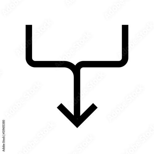 Arrow mini line, icon