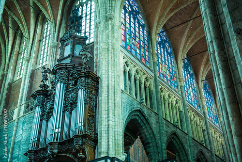 Organ, St Bavos Cathedral, Ghent, Belgium