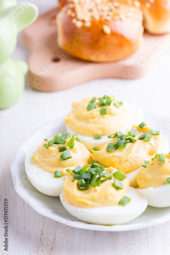 Creamy deviled eggs