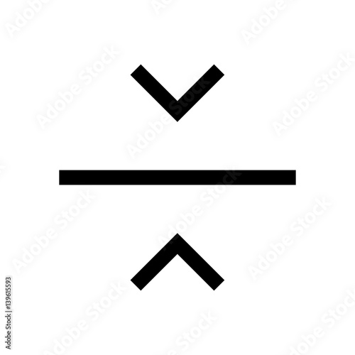 Arrow mini line, icon