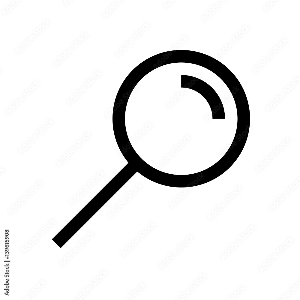 Magnifier mini line, icon Magnifier mini line, icon
