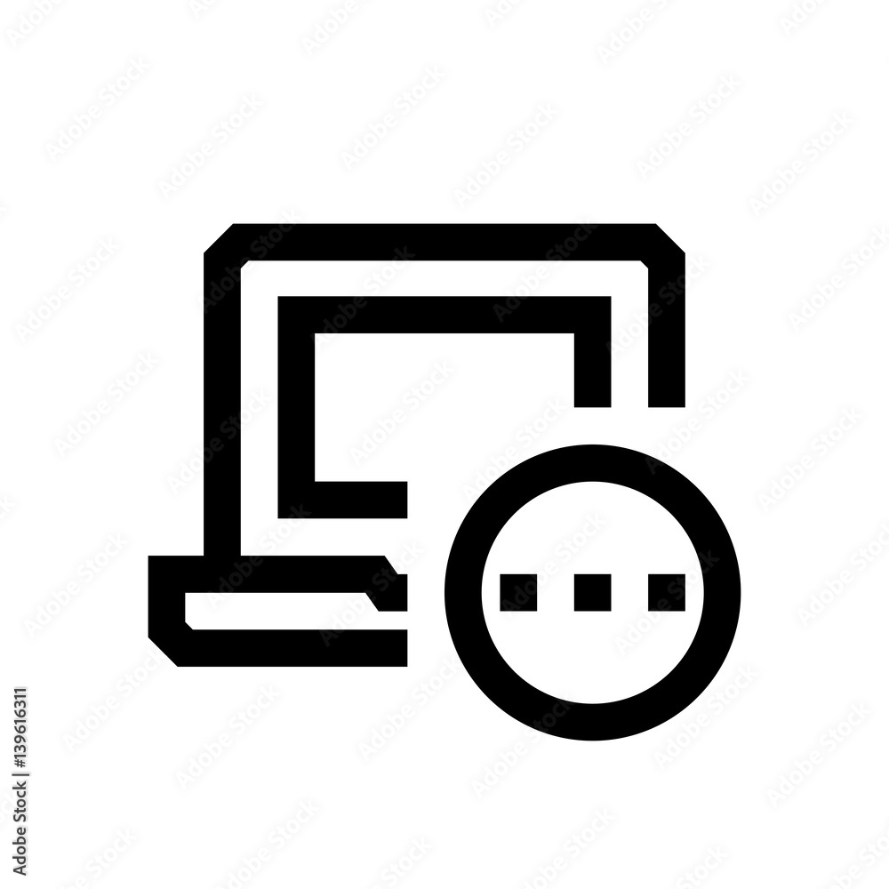 Computer mini line, icon Computer mini line, icon