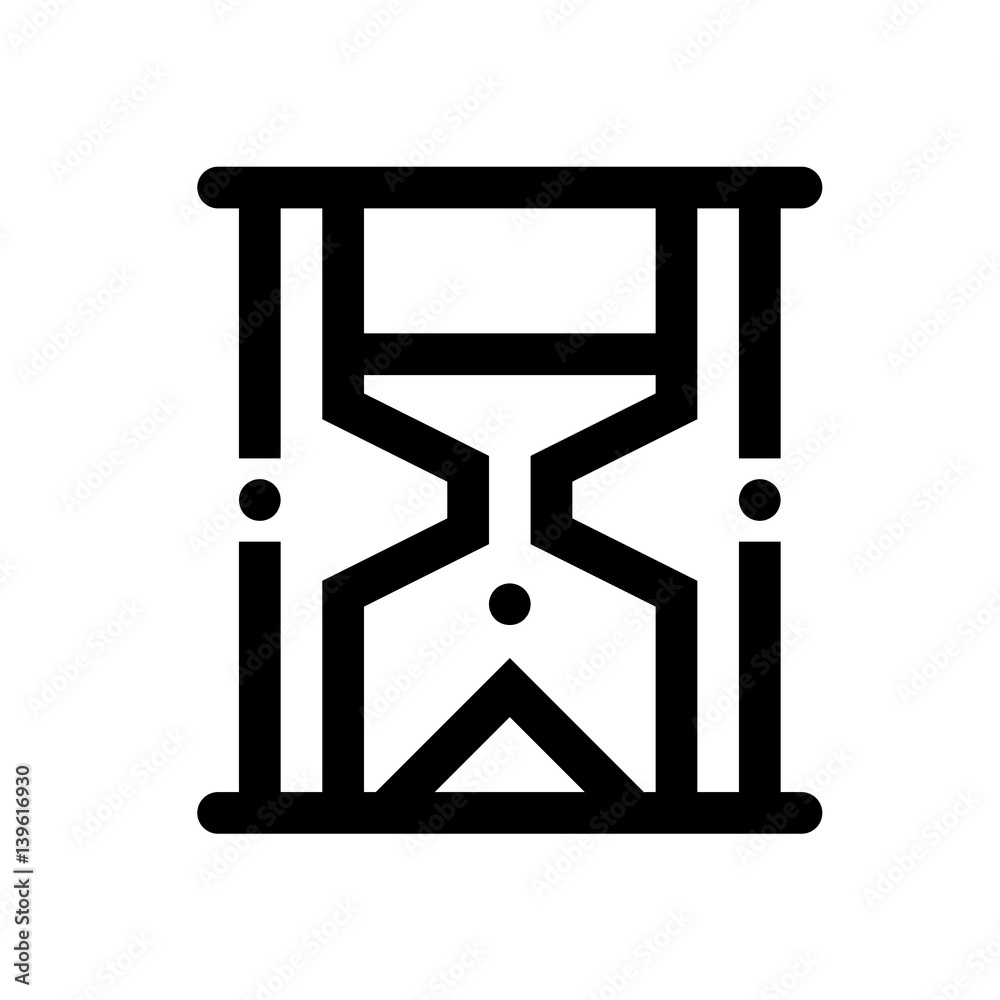 Hourglass mini line, icon Hourglass mini line, icon
