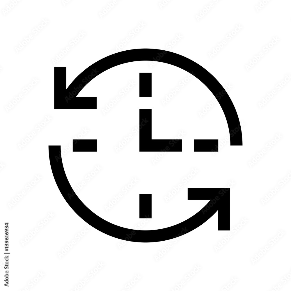 Clock, time mini line, icon Clock, time mini line, icon