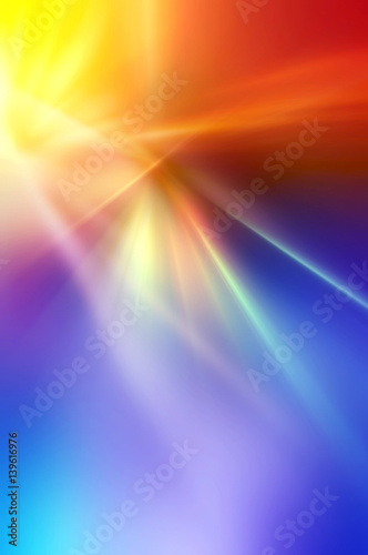 Abstract background in blue, red, yellow, orange and purple colors