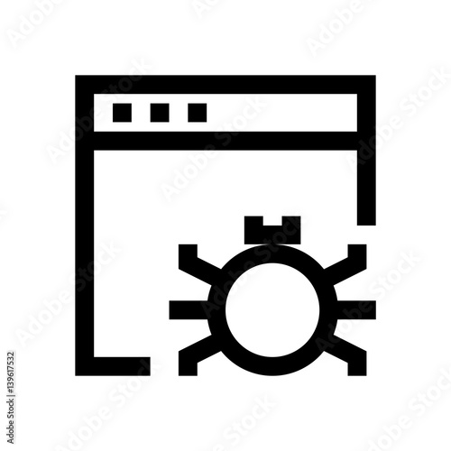 Browser mini line, icon