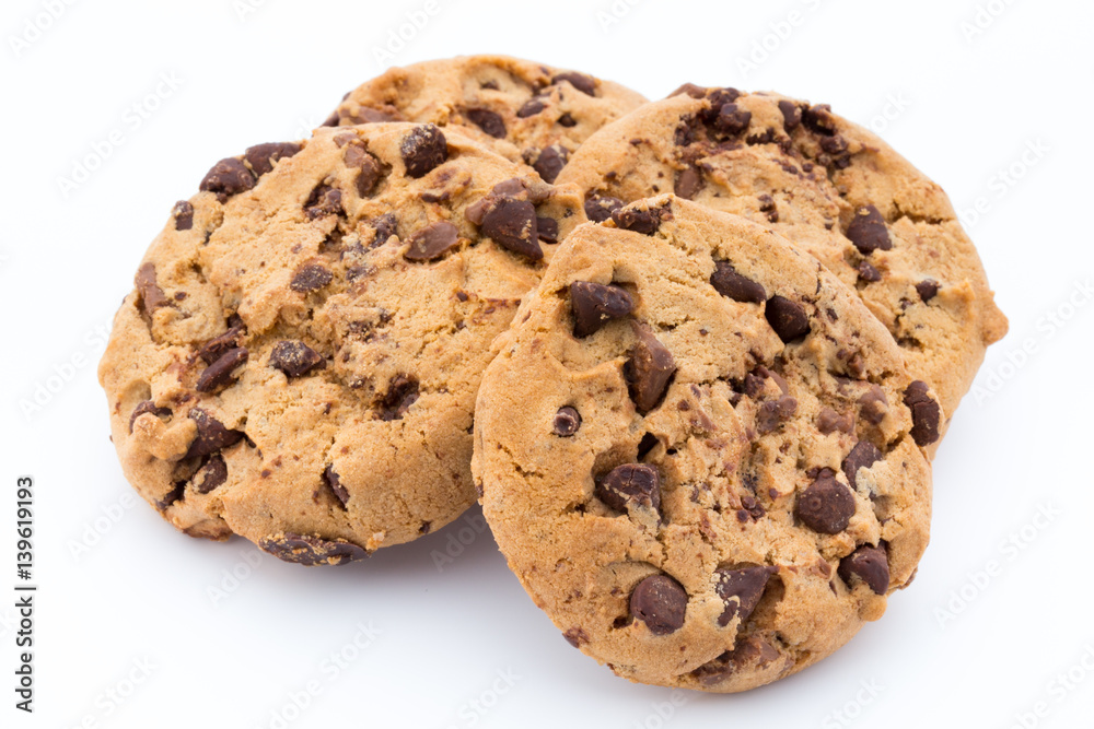 Cookies nuts on the isolated on white background. Cookies nuts on the isolated on white background.