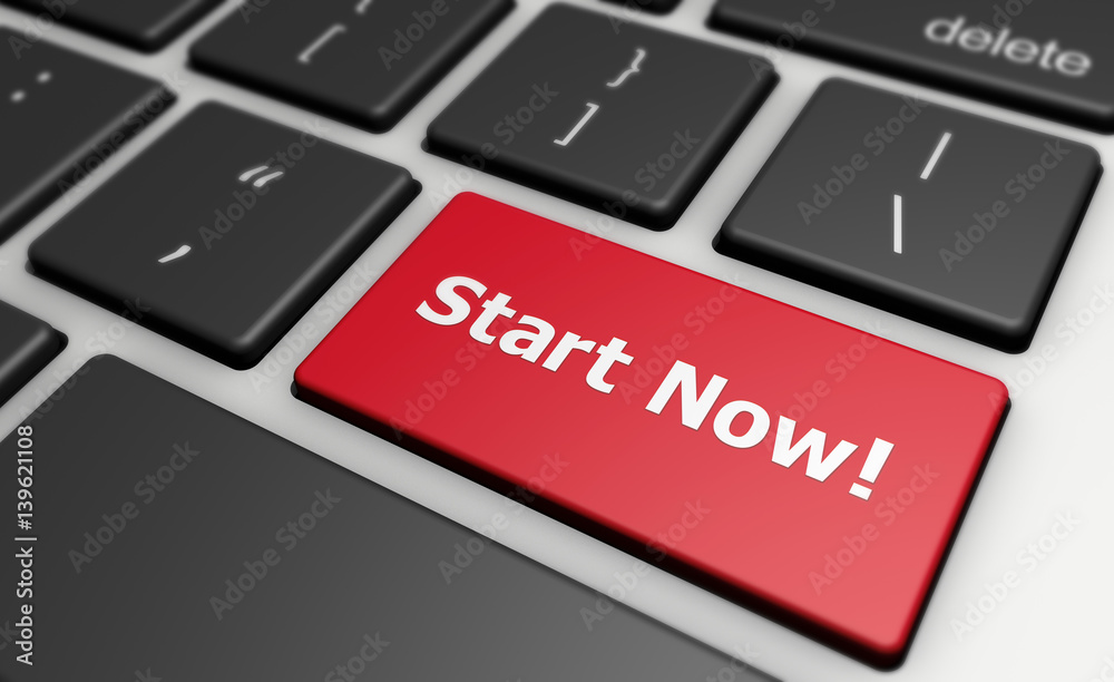 Start Now Computer Keyboard Start Now Computer Keyboard